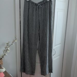 a new day Black and White Gingham Pants